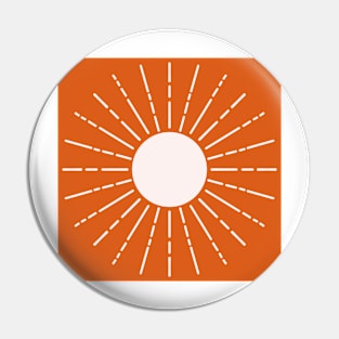 Orange sun - monochromatic pattern for sophisticated vibes Pin