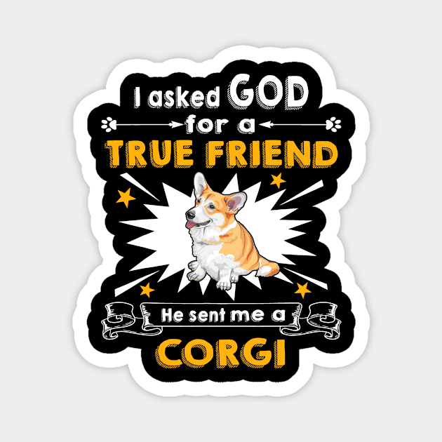 He Sent Me A Corgi (210) Magnet by Diamondx