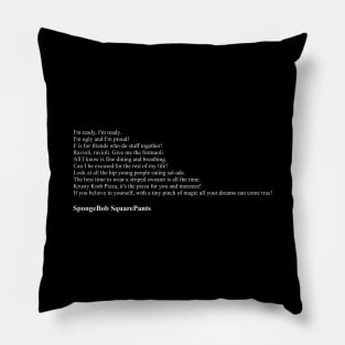 SpongeBob SquarePants Quotes Pillow