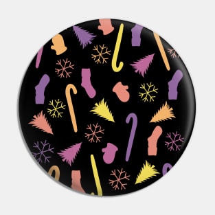 Happy New Year Holiday Vibes Pattern Pin