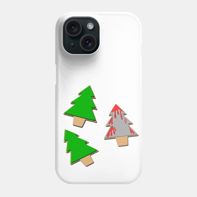 Christmas Trees and Bloody Spearheads Phone Case by deancoledesign