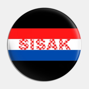 Sisak City in Croatia Pin