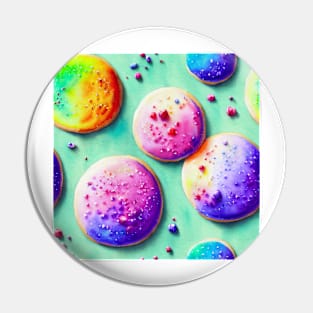 Watercolor cookie pattern Pin