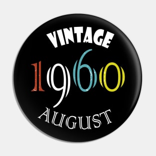 1960 Vintage August Birthday Pin