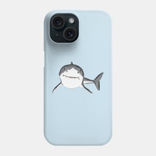 Artwork of a Great White Shark III Phone Case
