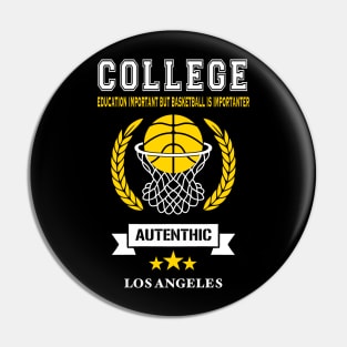 Basketball Vintage Urban Slogan Pin