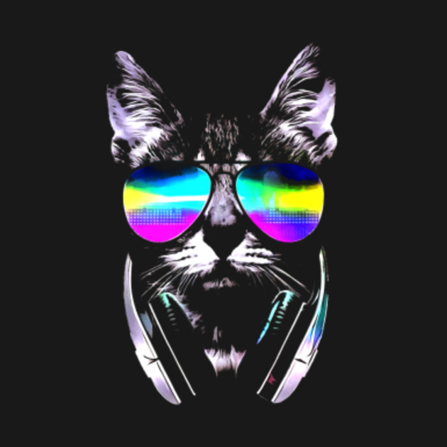 DJ cat Dj Cat TShirt TeePublic