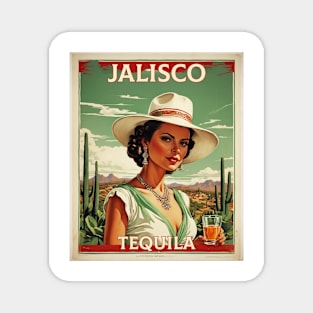 Jalisco Tequila Mexico Vintage Tourism Travel Magnet