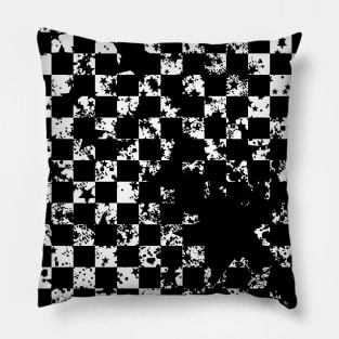 Rockstar Checkerboard (White Version) Pillow