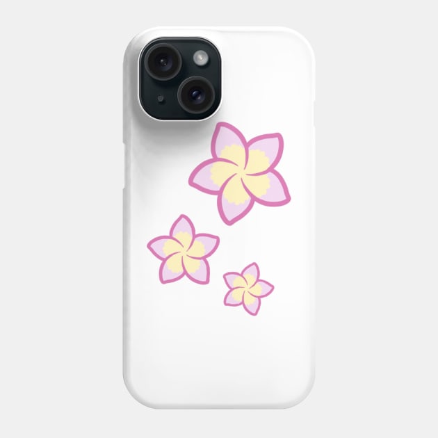 Pink Yellow Frangipani Phone Case by BiscuitSnack