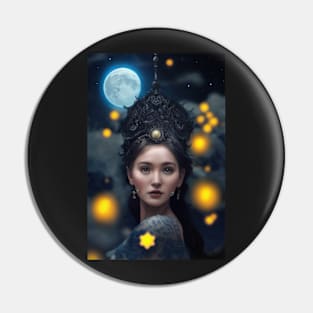 Moon Goddess Pin