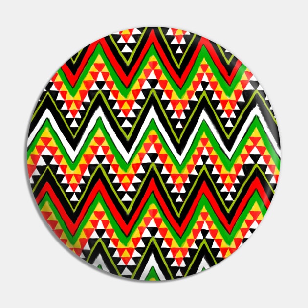 Pan-African Pattern Pin by JSam