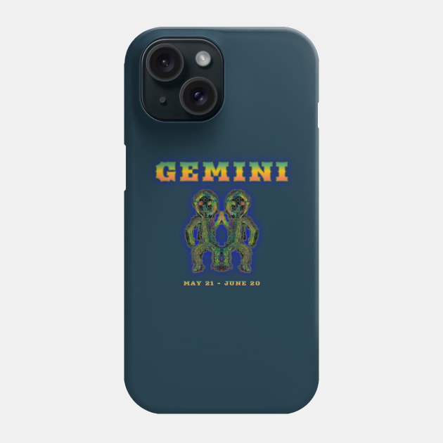 Gemini 2b Prussian Phone Case by Boogie 72