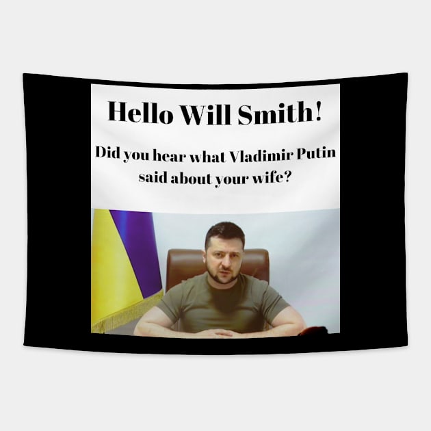 Putin - Valinski / Will Smith - Design 1 Tapestry by  Karma Institute