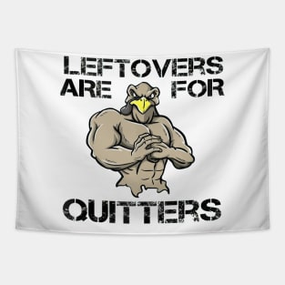 Thanksgiving Turkey Gym Pun Leftovers Are For Quitters Tapestry