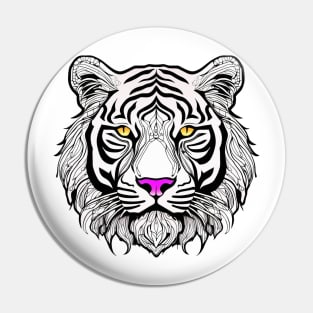 White Tiger Pin