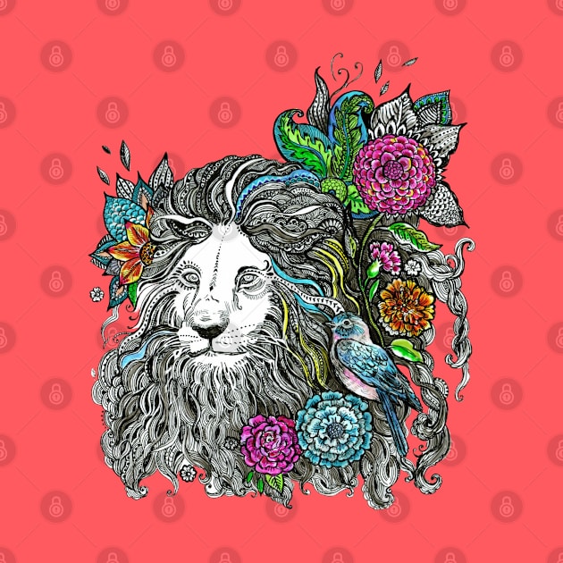 Floral Lion. by FanitsaArt