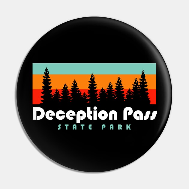 Deception Pass State Park Hikes Washington Camping Bridge Pin by PodDesignShop