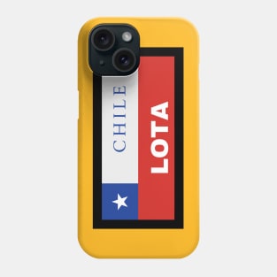 Lota City in Chilean Flag Phone Case