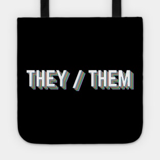 They / Them Nonbinary Gender Pronouns Tote