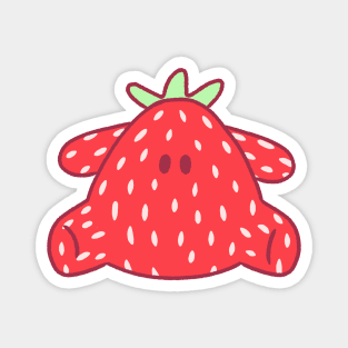 Cute strawberry plushie design Magnet