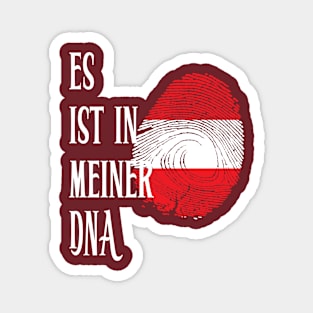 Flag of Austria in fingerprint Magnet