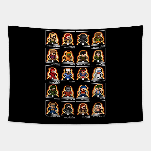 8-Bit GI Joe Cardback Tapestry by 8-BitHero