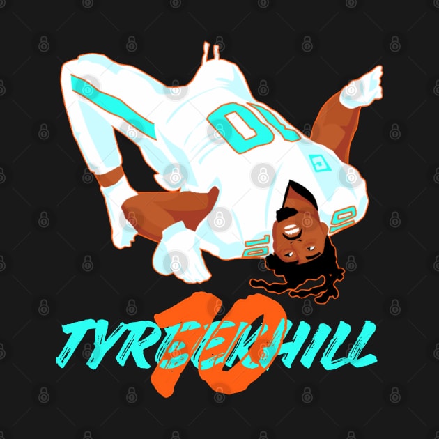 Tyreek Hill 10 - miami dolphins by Qrstore