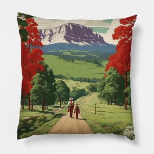 Armidale Australia Vintage Travel Poster Tourism Pillow