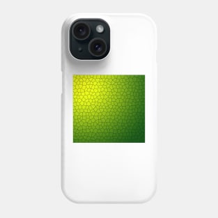 Glass broken gree and yellow Phone Case