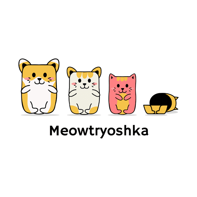 Meowtryoshka by CANVAZSHOP