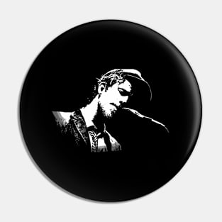 Waits Black And White Pin