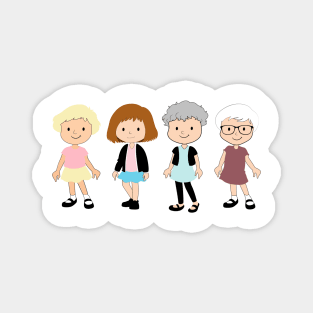 The Golden Girls Sitcom TV Rose Blanche Dorothy Sophia Magnet