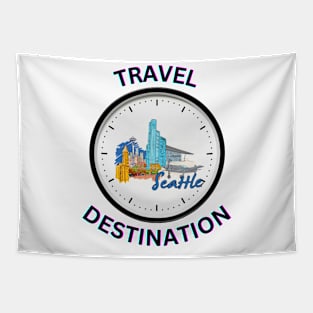 Travel to Seattle Tapestry