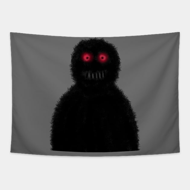 Black mistery monster Tapestry by End12