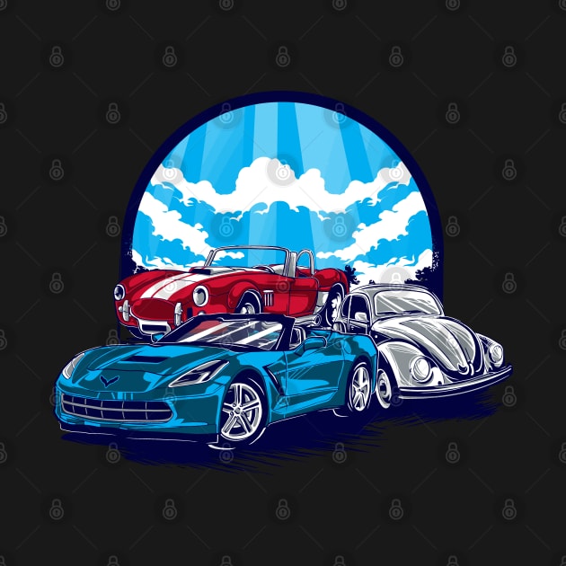 Retro Vintage Car Gifts, Classic Car by hugandmug