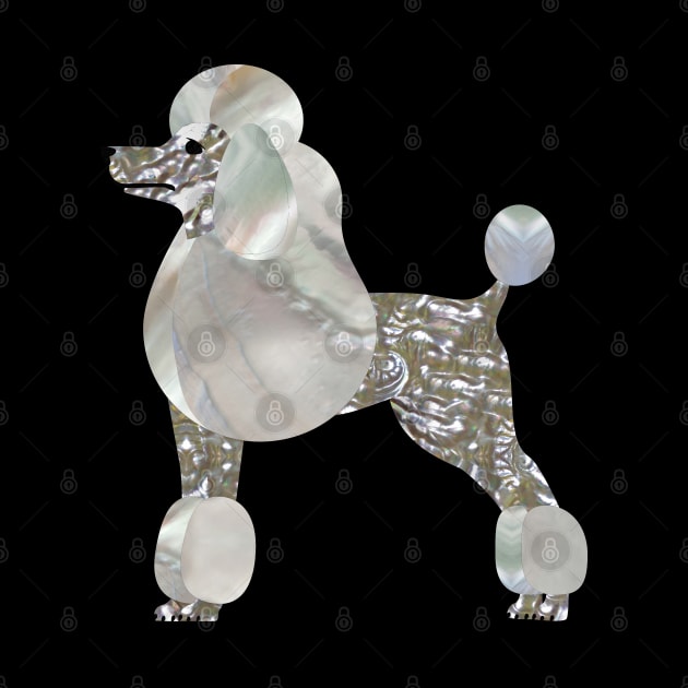 Luxury Pearl and Abalone Poodle by Nartissima