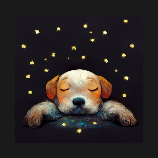 Sleeping Puppy by Kazaiart