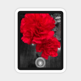 Red Flower Magnet