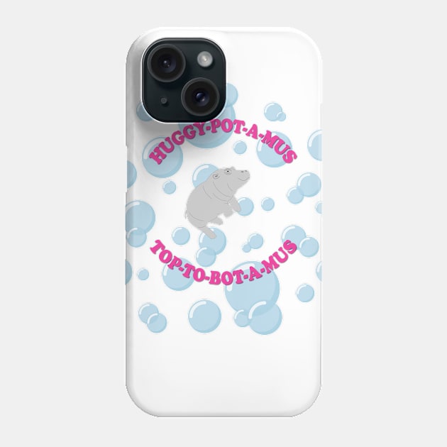 Huggy-Pot-A-Mus - Baby Hippo Phone Case by earth angel