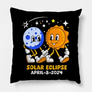 Moon Sun Solar Eclipse 2024 Totality April 8 Pillow