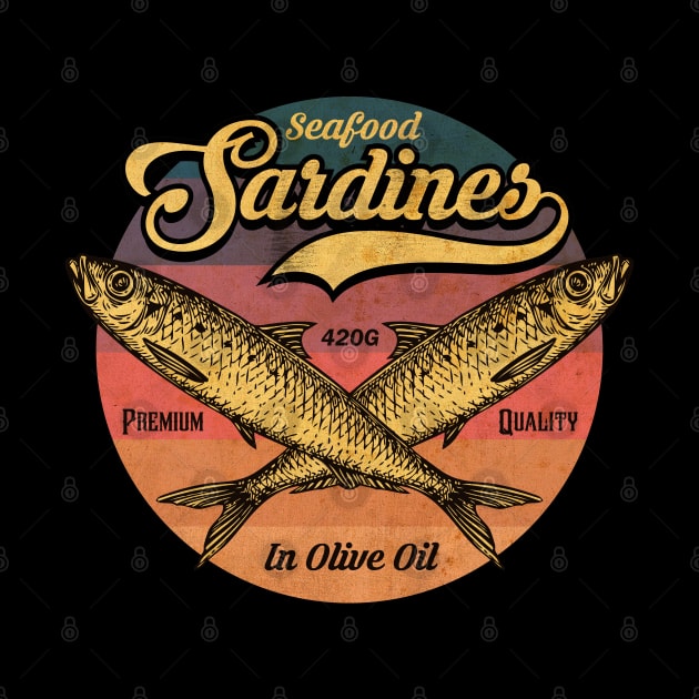 Vintage Sardines Label by CTShirts
