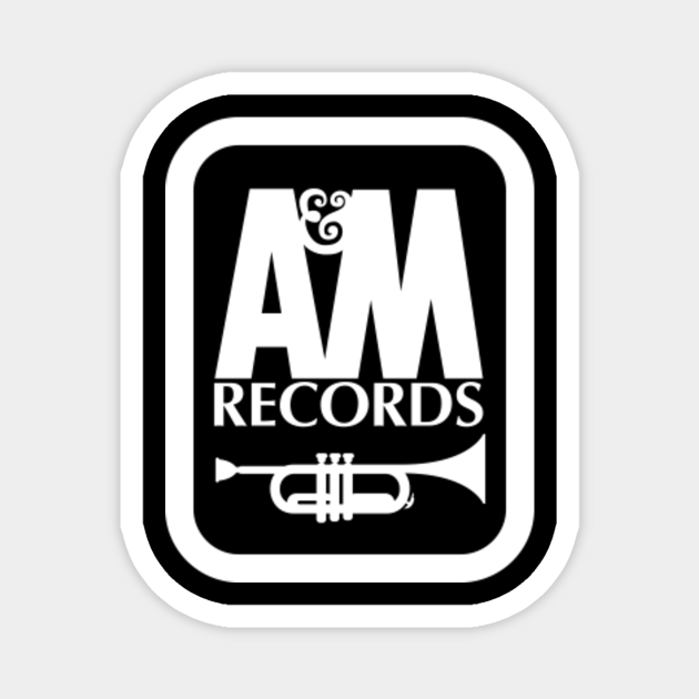 A&M RECORDS T-SHIRT Defunct Record Label Shirt - Black Version