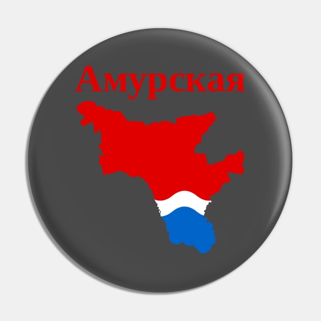 Russia flag & map - Russia - Pin