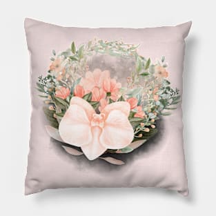 Natural Neutrals Floral Pillow