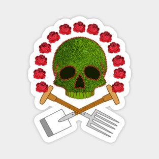 Roses Skull Magnet