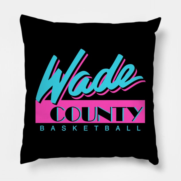 Wade County Basketball Pillow by KFig21