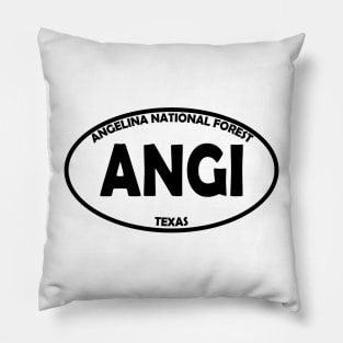 Angelina National Forest oval Pillow