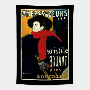 Aristide Bruant by Toulouse Lautrec Tapestry