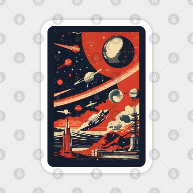 Soviet space art Magnet by Spaceboyishere